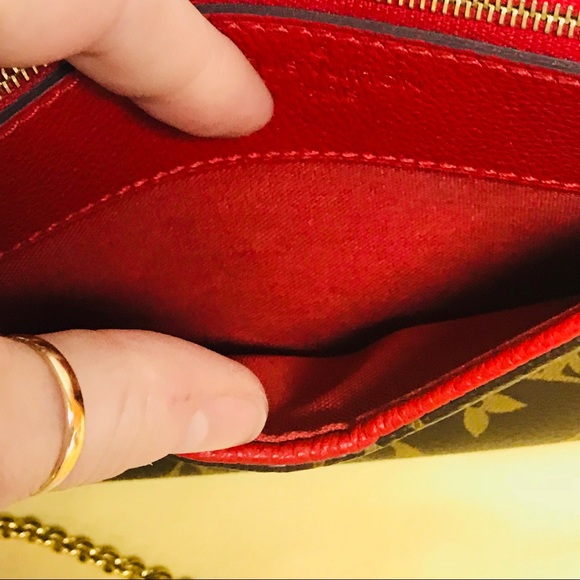 Louis Vuitton Pallas Clutch MNG Cerise Handbag New - Picture 6 of 8